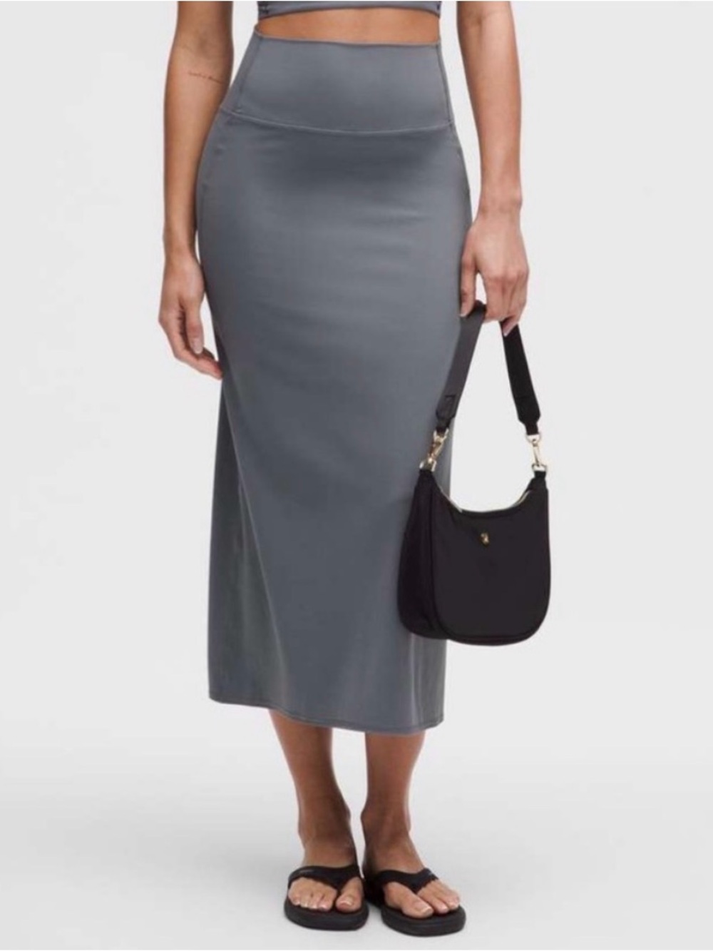 Gray Lululemon nulu skirt NWT